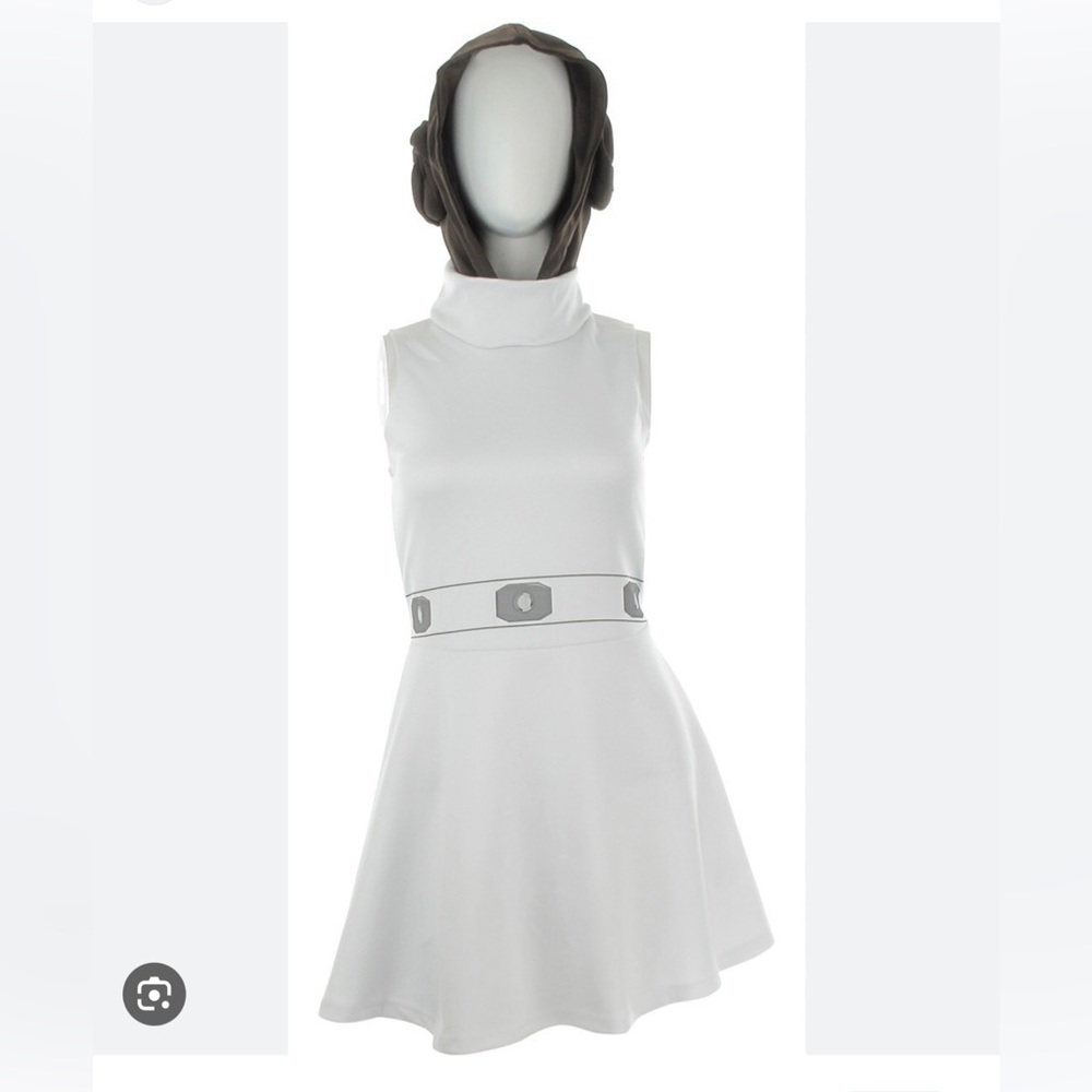 Star Wars Princess Leia Dress Hoodie with Buns Costume